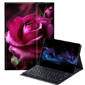 BFDHGQZC ピンク ローズ キーボードケース Samsung Galaxy Tab A8 10.5インチ 2022年モデル(SM-X200/X205/X207)用、Samsung Galaxy Tab A8 10.5インチ2_並行輸入