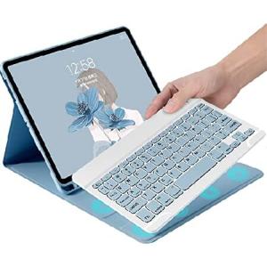YEEHi カラーキーボード Samsung Galaxy Tab A8 10.5インチ 2022 (SM-X200/X205/X207)用 キーボードケース かわいい 取り外し可能 ワイヤレス Bluetoot_並行輸入