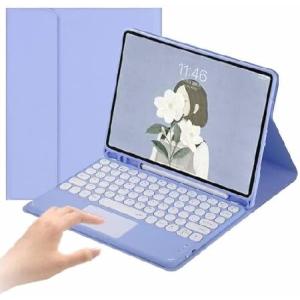 PboyiqiS Galaxy Tab A9 8.7インチ 2023年モデル(SM-X110/X115/X117)用キーボードケース、トラックパッド着脱式ワイヤレスキーボードスリムスタンドフ_並行輸入