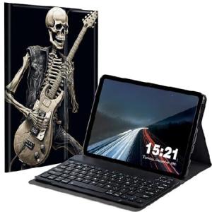 BREIDMKFM Keyboard Case for Samsung Galaxy Tab A8 10.5 Inch SM-X200/X205/X207, Galaxy Tab A8 2022 Smart Tablet Cover with Detachable Wireless_並行輸入