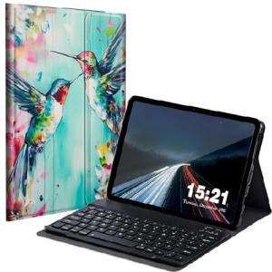 BREIDMKFM Keyboard Case for Samsung Galaxy Tab A8 10.5 Inch SM-X200/X205/X207, Galaxy Tab A8 2022 Smart Tablet Cover with Detachable Wireless_並行輸入