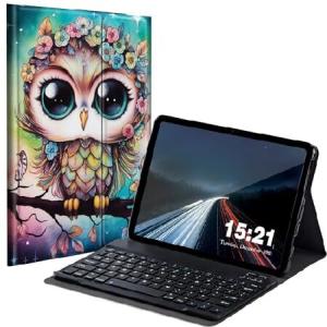 BREIDMKFM Keyboard Case for Samsung Galaxy Tab A8 10.5 Inch SM-X200/X205/X207, Galaxy Tab A8 2022 Smart Tablet Cover with Detachable Wireless_並行輸入