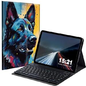 BREIDMKFM Keyboard Case for Samsung Galaxy Tab A8 10.5 Inch SM-X200/X205/X207, Galaxy Tab A8 2022 Smart Tablet Cover with Detachable Wireless_並行輸入