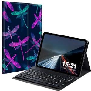 BREIDMKFM Keyboard Case for Samsung Galaxy Tab A8 10.5 Inch SM-X200/X205/X207, Galaxy Tab A8 2022 Smart Tablet Cover with Detachable Wireless_並行輸入