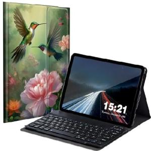 BREIDMKFM Keyboard Case for Samsung Galaxy Tab A8 10.5 Inch SM-X200/X205/X207, Galaxy Tab A8 2022 Smart Tablet Cover with Detachable Wireless_並行輸入