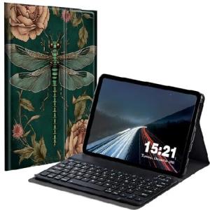 BREIDMKFM Keyboard Case for Samsung Galaxy Tab A8 10.5 Inch SM-X200/X205/X207, Galaxy Tab A8 2022 Smart Tablet Cover with Detachable Wireless_並行輸入