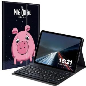 BREIDMKFM Keyboard Case for Samsung Galaxy Tab A8 10.5 Inch SM-X200/X205/X207, Galaxy Tab A8 2022 Smart Tablet Cover with Detachable Wireless_並行輸入