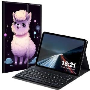 BREIDMKFM Keyboard Case for Samsung Galaxy Tab A8 10.5 Inch SM-X200/X205/X207, Galaxy Tab A8 2022 Smart Tablet Cover with Detachable Wireless_並行輸入