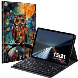 BREIDMKFM Keyboard Case for Samsung Galaxy Tab A8 10.5 Inch SM-X200/X205/X207, Galaxy Tab A8 2022 Smart Tablet Cover with Detachable Wireless_並行輸入