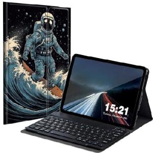 BREIDMKFM Keyboard Case for Samsung Galaxy Tab A8 10.5 Inch SM-X200/X205/X207, Galaxy Tab A8 2022 Smart Tablet Cover with Detachable Wireless_並行輸入
