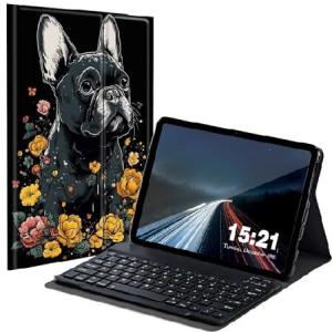 BREIDMKFM Keyboard Case for Samsung Galaxy Tab A8 10.5 Inch SM-X200/X205/X207, Galaxy Tab A8 2022 Smart Tablet Cover with Detachable Wireless_並行輸入