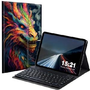 BREIDMKFM Keyboard Case for Samsung Galaxy Tab A8 10.5 Inch SM-X200/X205/X207, Galaxy Tab A8 2022 Smart Tablet Cover with Detachable Wireless_並行輸入