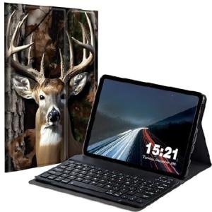 BREIDMKFM Keyboard Case for Samsung Galaxy Tab A8 10.5 Inch SM-X200/X205/X207, Galaxy Tab A8 2022 Smart Tablet Cover with Detachable Wireless_並行輸入