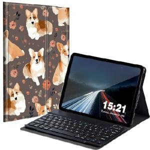 BREIDMKFM Keyboard Case for Samsung Galaxy Tab A 10.1 2019, Galaxy Tab A 10.1 SM-T510/SM-T515/SM-T517 Smart Tablet Cover with Detachable Wire_並行輸入