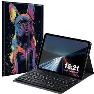 BREIDMKFM Keyboard Case for Samsung Galaxy Tab A 10.1 2019, Galaxy Tab A 10.1 SM-T510/SM-T515/SM-T517 Smart Tablet Cover with Detachable Wire_並行輸入