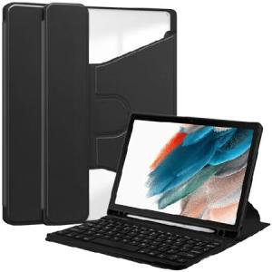 kaidisen 360度回転キーボードケース Galaxy Tab A8 10.5インチ用 垂直スタンド マグネット式 取り外し可能なキーボード スリム フォリオ スマートカバ_並行輸入