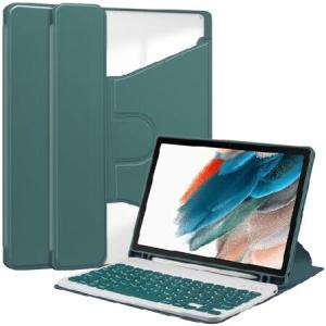 kaidisen 360度回転キーボードケース Galaxy Tab A8 10.5インチ用 垂直スタンド マグネット式 取り外し可能なキーボード スリム フォリオ スマートカバ_並行輸入