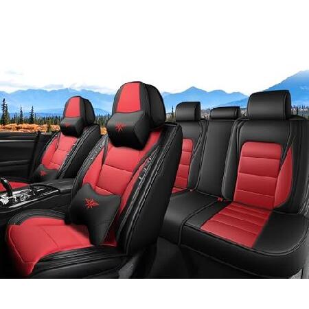 PANG DOU シートカバー カスタムフィット ダッジチャージャー2006-2023 ラグジュアリ...