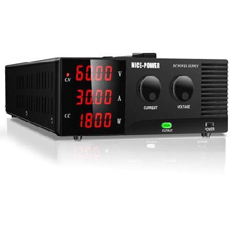 NICE-POWER DC Power Supply Variable 60V 30A, 1800W...