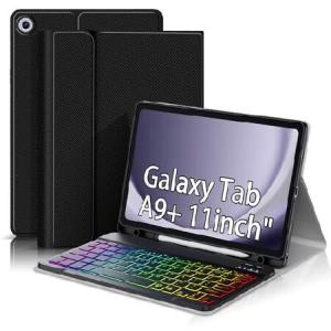 Samsung Galaxy Tablet A9+/A9 Plus 11インチ SM-X210/X216/X218 2023用キーボードケース A9+ 5Gタブ用キーボード付きケース 取り外し可能なBluetooth_並行輸入