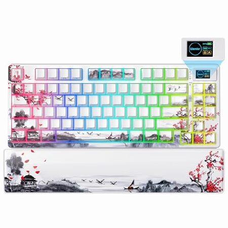 Womier 75% Wireless Mechanical Keyboard with Color...