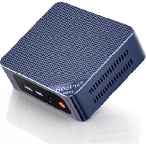 Beelink EQ13 ミニPC Intel N200（最大3.7GHz）、16GB DDR4 500G PCIE3.0 SSD内蔵電源、デュアルLANミニコンピュータサポート4KデュアルHDMIディスプレ_並行輸入
