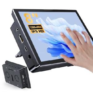 8 Inch Touchscreen for Raspberry Pi,5-Point 1280 * 800 IPS Touchscreen Portable Monitor with HDMI Interface Dual-Speaker for Raspberry Pi 5/4_並行輸入