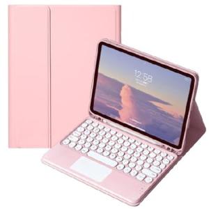 QYiiD Keyboard Case with Touchpad for Galaxy Tab A9 Plus 11 Inch 2023 Model (SM-X210/X216/X218), Folio Slim Smart Keyboard Case Cover with Ro_並行輸入