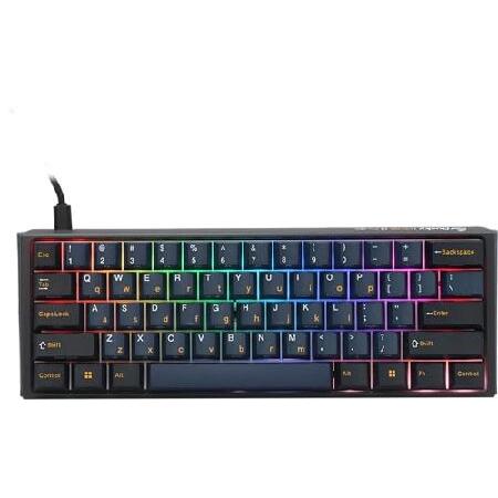 Ducky One 3 Mini Pro ナスカ 8K 60% ホットスワップ RGB トリプルショ...