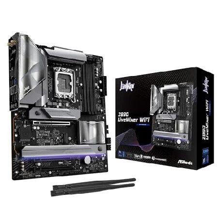 ASRock マザーボード Z890 LiveMixer WiFi Intel CPU Core U...