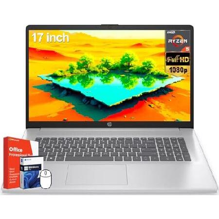 HP 17インチノートパソコン、Microsoft Office 2024 生涯ライセンス ＆ Wi...