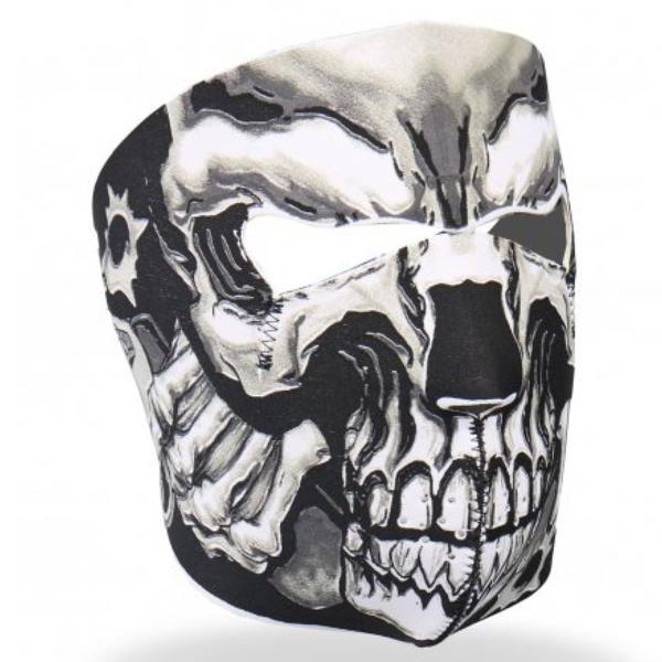 米国直輸入! ホットレザー Assassin アサシン スカル ネオプレンリバーシブルフェイスマスク...