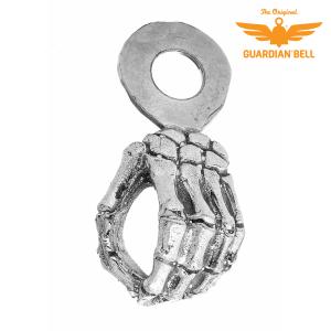 ベルハンガー 骨 Skeleton Hand Hanger 米国製 バイク アクセサリー ガーディアンベル ステー Guardian Bells アメリカン バイカー｜harley