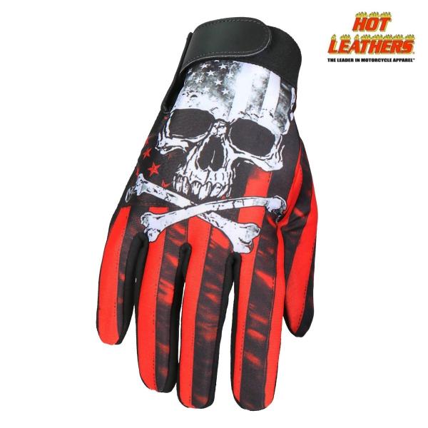 バイク メカニック グローブ Flag Skull Mechanics Glove スカル 星条旗 ...