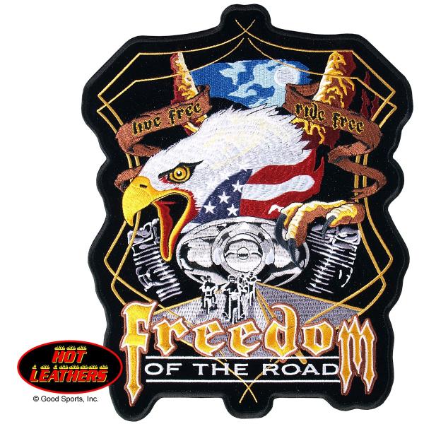 日本未発売! セール価格! ホットレザー ミッドナイト イーグルバイカー ワッペン 米国直輸入! ウ...