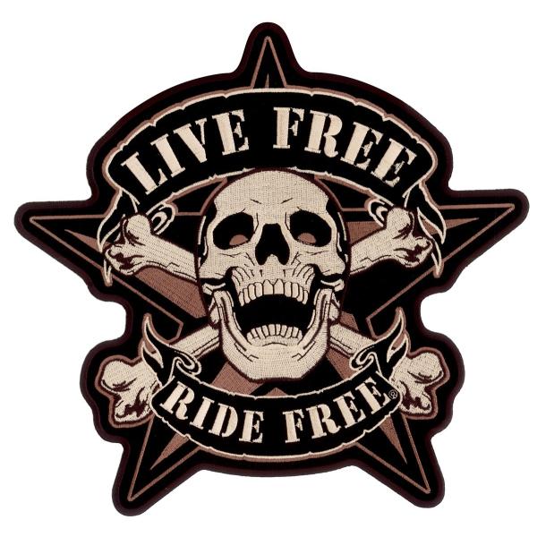 日本未発売! セール価格! ホットレザー リブフリースカル バイカー ワッペン 米国直輸入! ウェア...