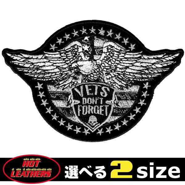 日本未発売! セール価格! ホットレザー 2サイズ! ベッツドントフォゲット イーグル ワッペン 米...