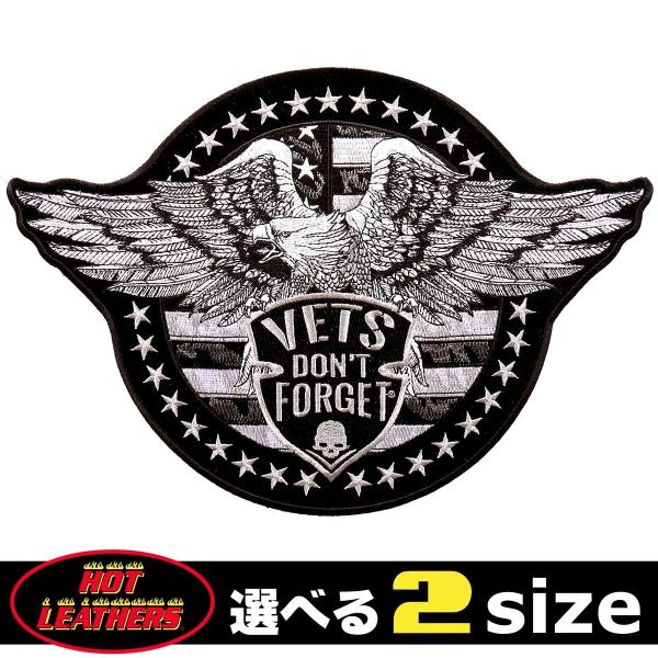 日本未発売! セール価格! ホットレザー 2サイズ! ベッツドントフォゲット イーグル ワッペン 米...