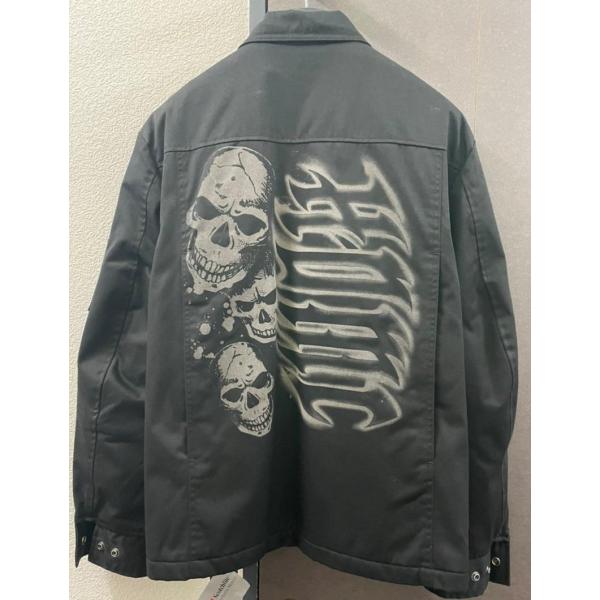 ハーレーダビットソン純正 ガレージスカルテキスタイルジャケット パッド付 Lサイズ