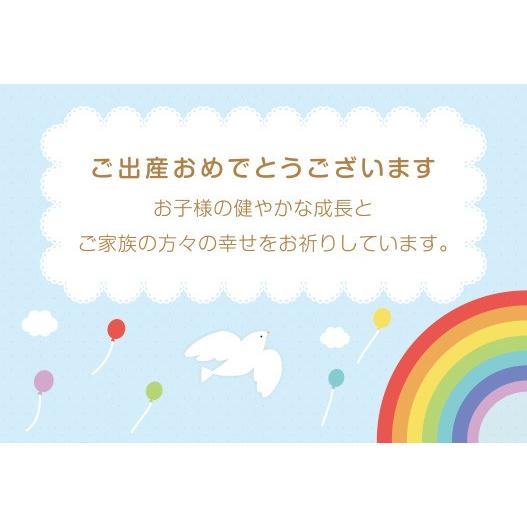 挨拶状 定型文 メッセージカード（出産祝い）（カタログギフトご購入者様限定品）