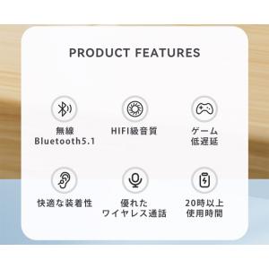 ヘッドホン bluetooth ワイヤレスヘッ...の詳細画像2