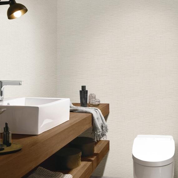 サンゲツ 77-4050 生のり付き壁紙 1m単位 アクセント向け タイル グレー シャープ リフォ...