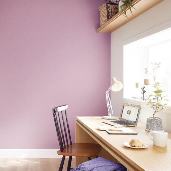 サンゲツ FE76212 生のり付き壁紙 30m カラー 織物調 パープル シャープ FINE ファ...