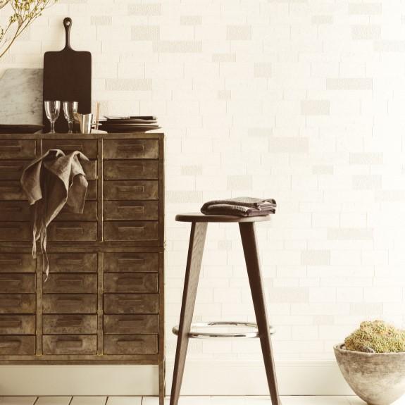 サンゲツ RE55675 生のり付き壁紙 15m タイル・レンガ ホワイト ReSERVE リザーブ...