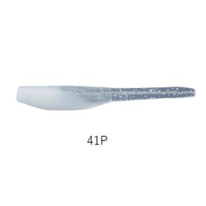 690 アジ爆ワーム 2インチ　41P ホワイトクリアーラメ　ヤリエ YARIE Ajibaku W...