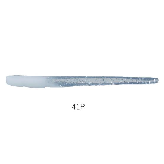 690 アジ爆ワーム 2.8インチ　41P ホワイトクリアーラメ　ヤリエ YARIE Ajibaku...