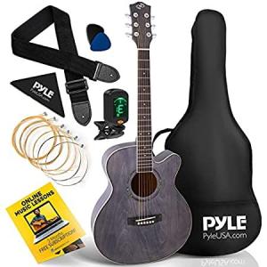 特別価格Pyle 6 String Acoustic Guitar Beginner Starter Kit Guitarra Acustica Bundle好評販売中