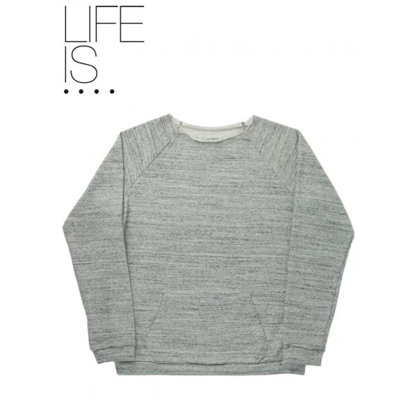 【セール50%OFF】ライフイズ スウェット ラグランカンゴール LIFE IS.... RAGLA...