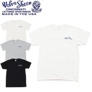 Velva Sheen ベルバシーン Tシャツ ポケット付き クルーネック ロゴ刺繍入り アメリカ製｜hartleystore