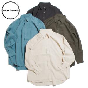 【セール40%OFF】 BURLAP OUTFITTER バーラップアウトフィッター シャツ リネン B.B SHIRT LINEN ビッグシルエット ロングスリーブ｜HARTLEY